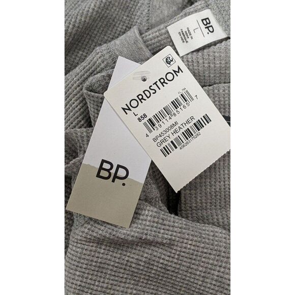 BP. Womens Size Large Gray Heather Short Sleeve Crew Neck Pullover Cropped Top - Picture 7 of 8